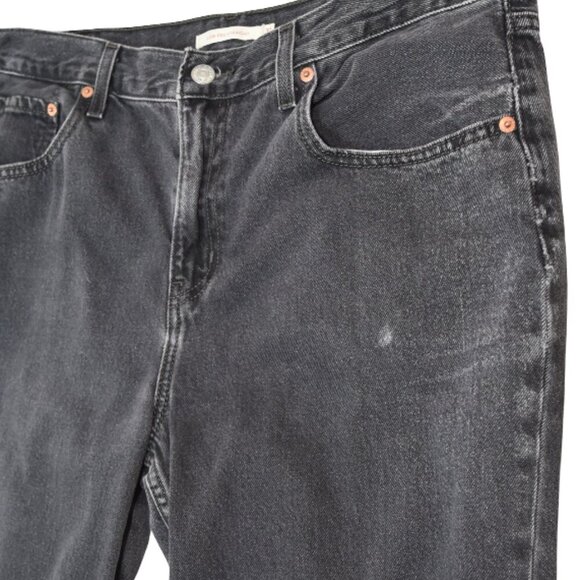 Levi’s Low Pro Straight Jeans 31 Faded Black Y2K Minimalist Grunge - Picture 4 of 8